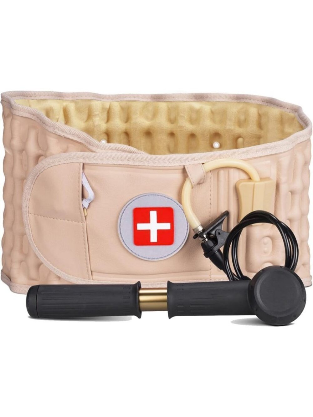 Inflatable Decompression Back Brace for Pain Relief - Adjustable Support Belt